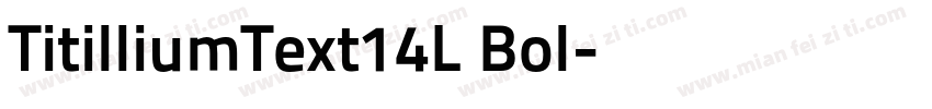 TitilliumText14L Bol字体转换